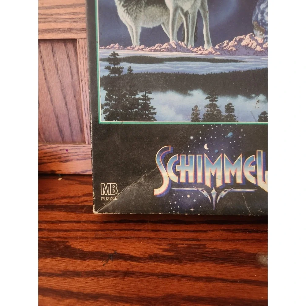 MB Hasbro VTG Schimmel 750 Piece Puzzle NEW- Earth Song 1996 USA Made‎ Wolves